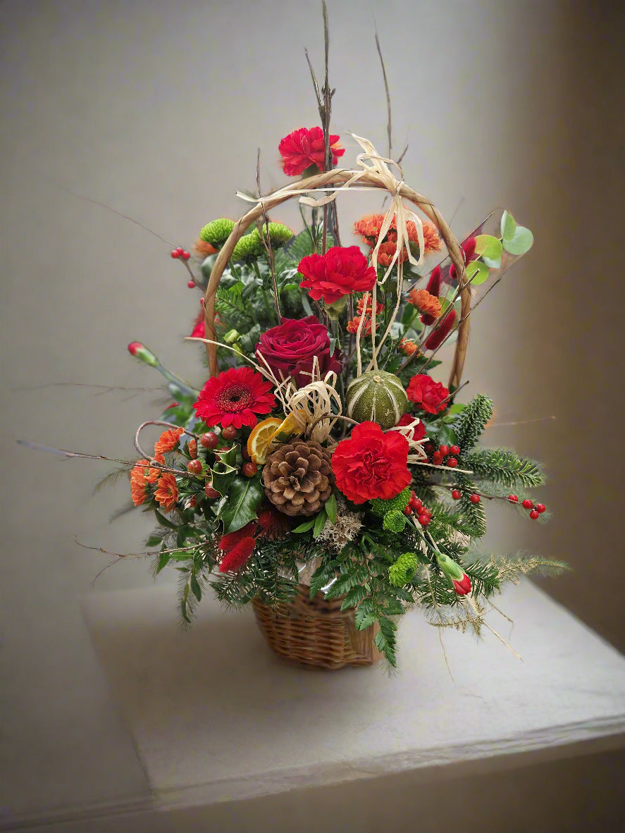 Basket Arrangement | Merrily on High