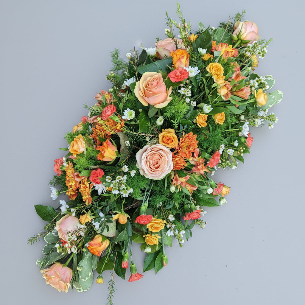 Casket Spray | Oranges & Peaches