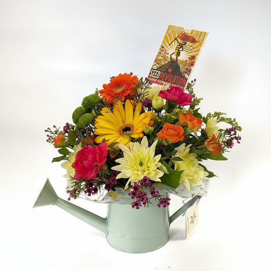 Arrangement | Bee Friendly Watering Can
