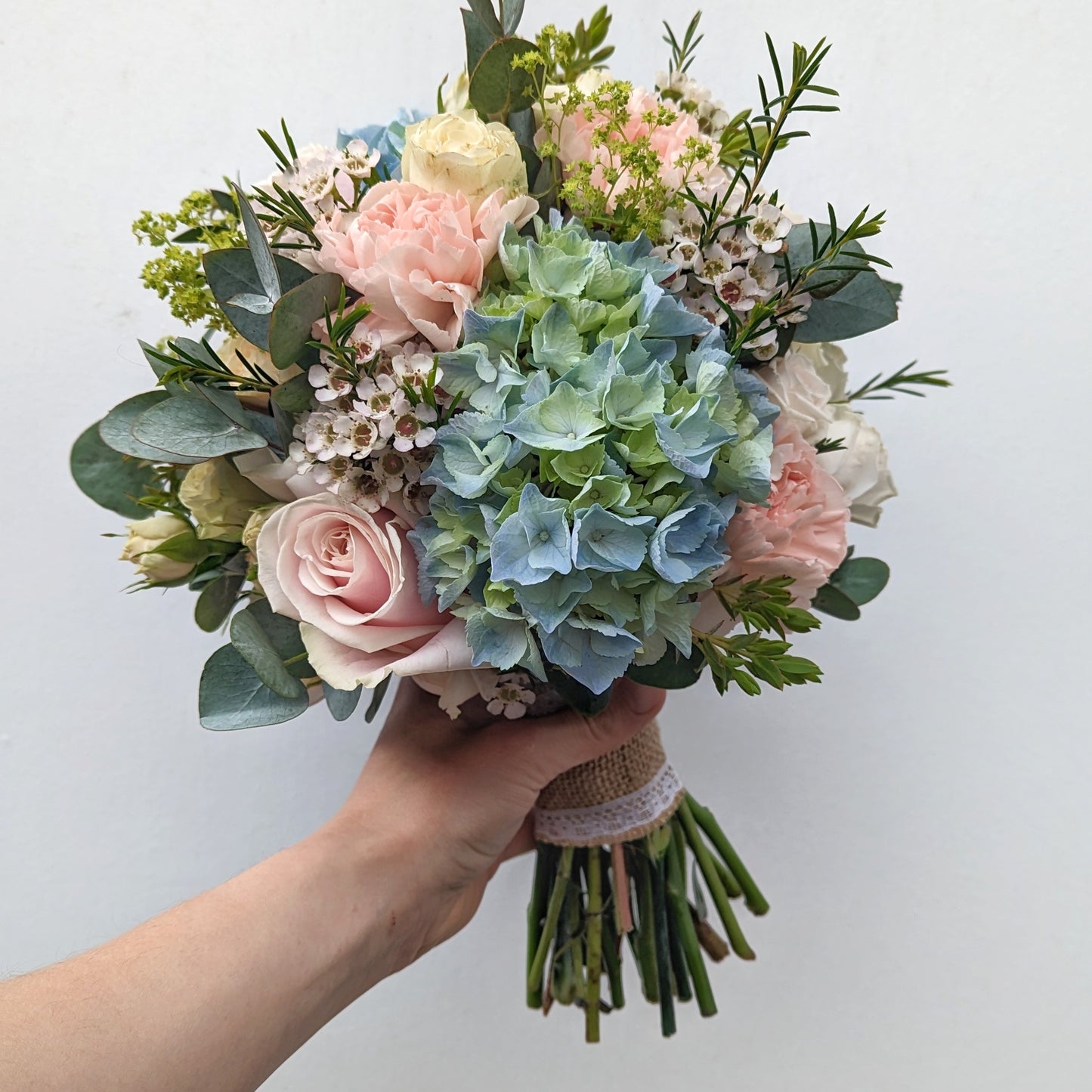 Wedding Flowers | Blush & Baby Blues
