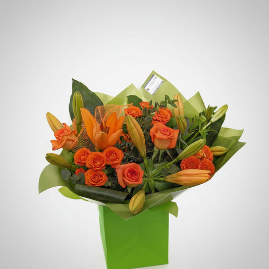 Handtied | Classic Rose and Lily - Orange
