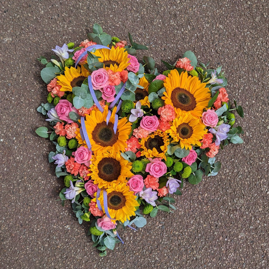 Summer Sunflower Heart