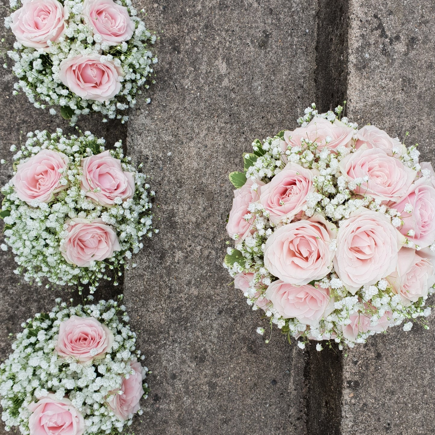 Wedding Flowers | Blush Rose & Gypsophila