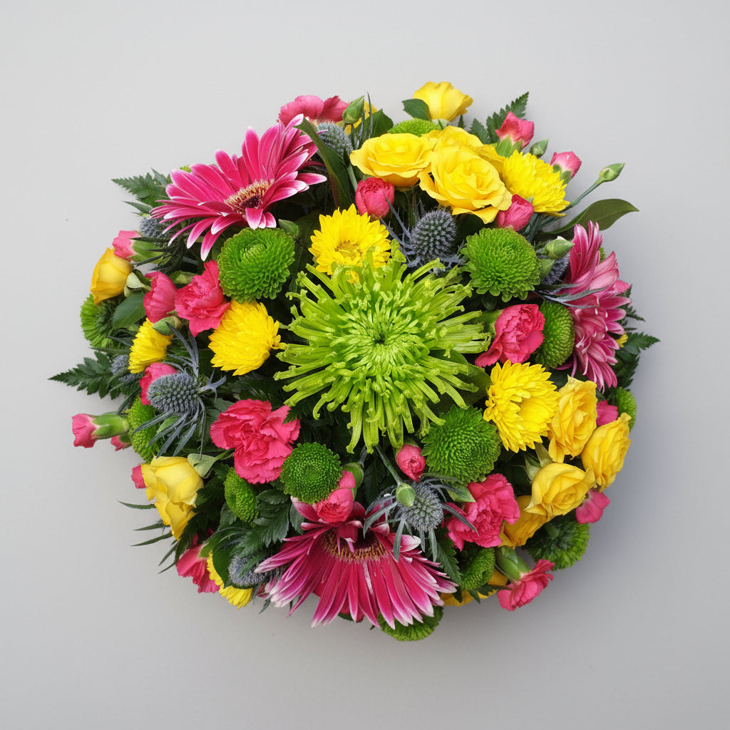 Colour Pop Posy Funeral Tribute