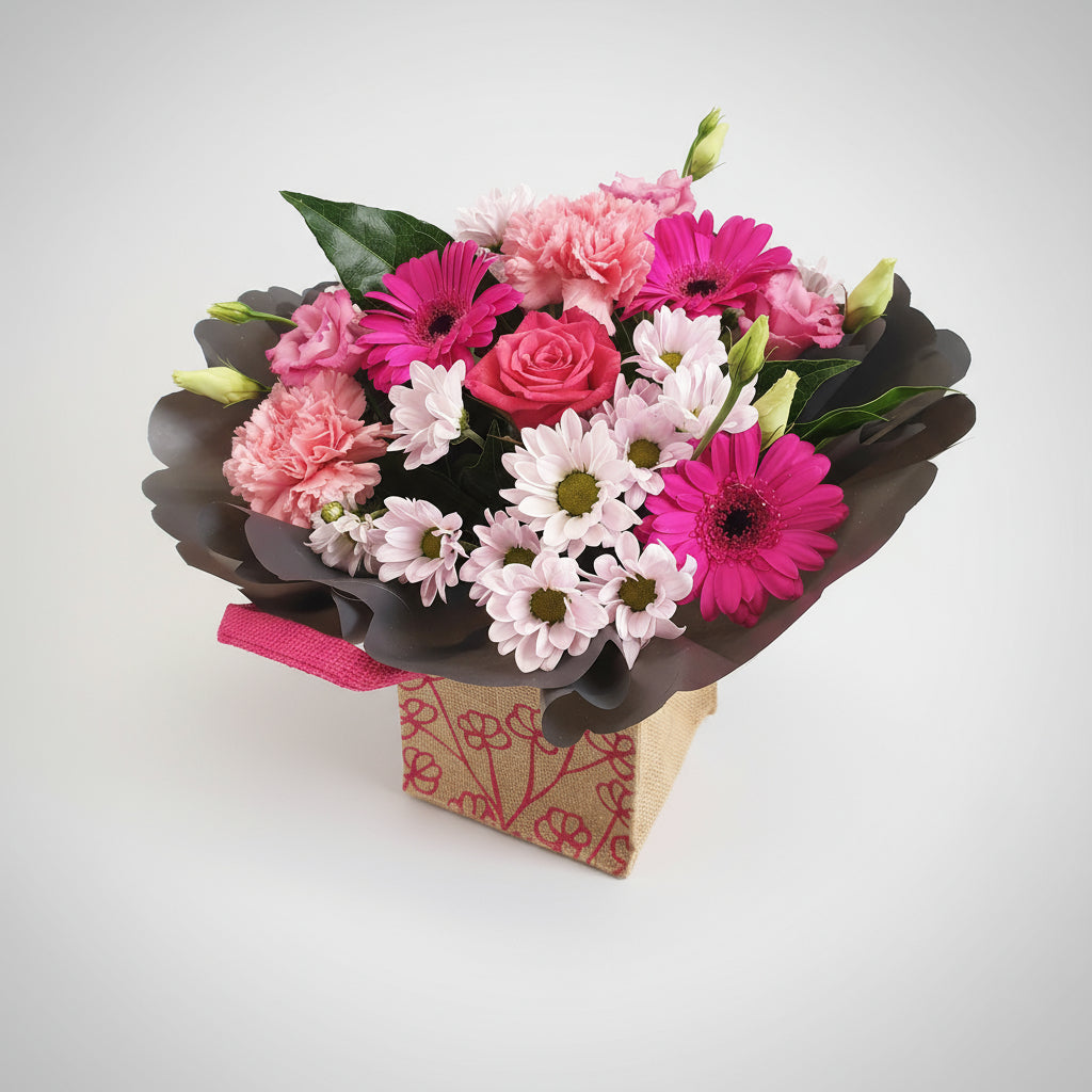 Gift Bag Arrangement | Pink Passion