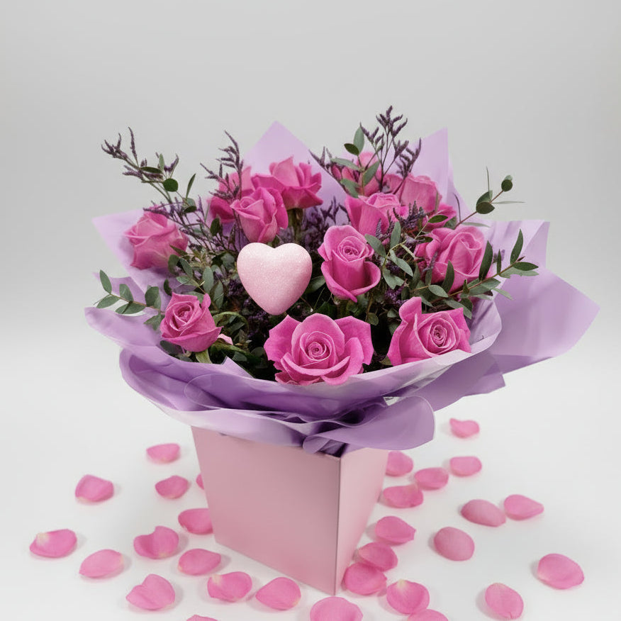 Handtied | Dozen Roses - Pink