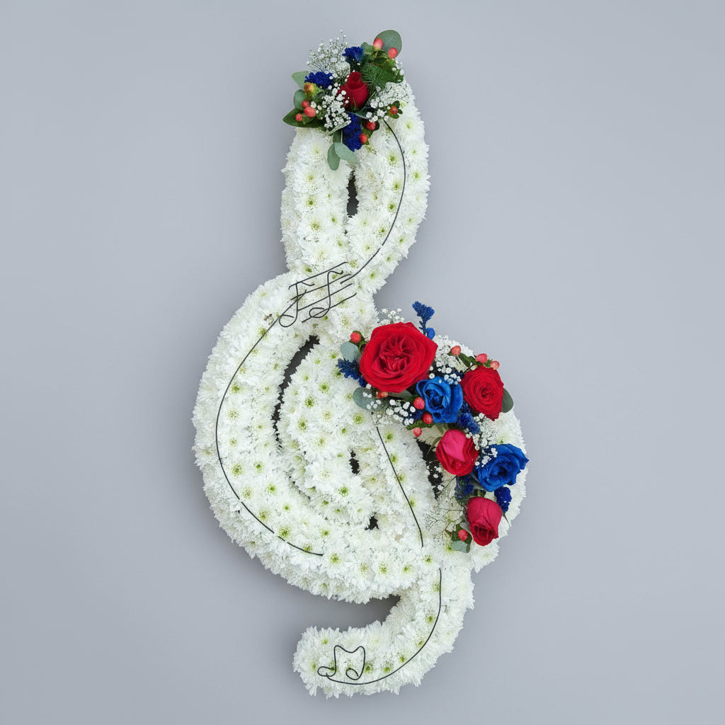 Treble Clef Funeral Tribute