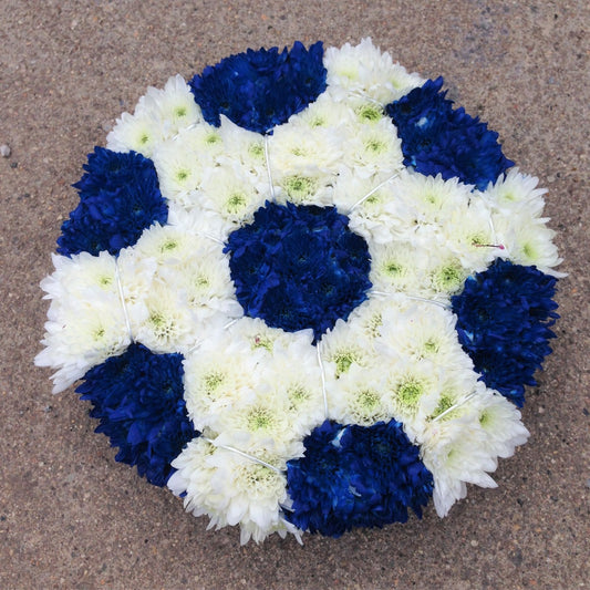2D Football Posy Funeral Tribute