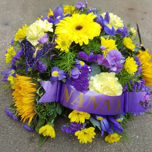 Butterfly Violet's Posy Funeral Tribute