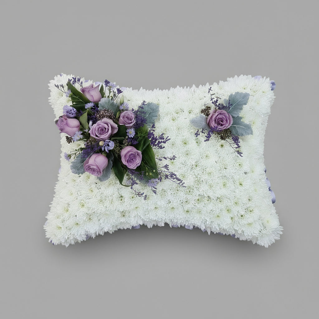 Lavender Pillow Funeral Tribute
