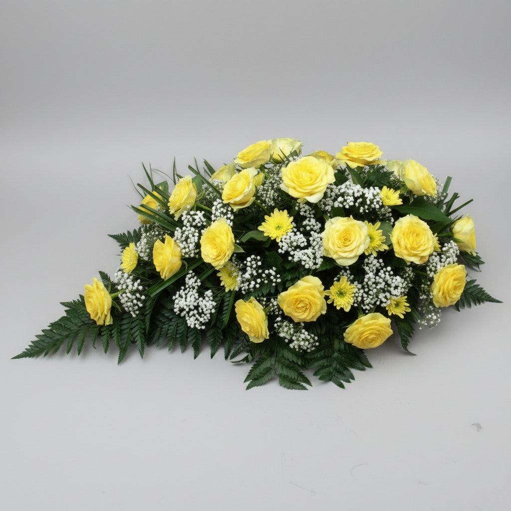 Lemon Rose SprayFuneral Tribute