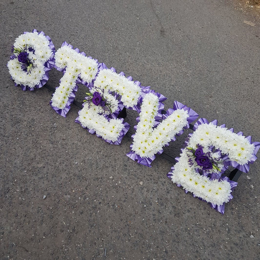 Personalised Name Tribute - Based Funeral Tribute