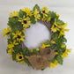 Faux Wicker Wreath | Sunflower