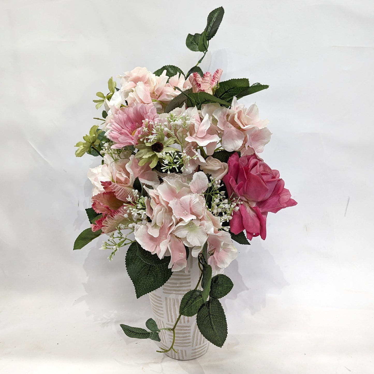 Faux Vase | Pink Cascade