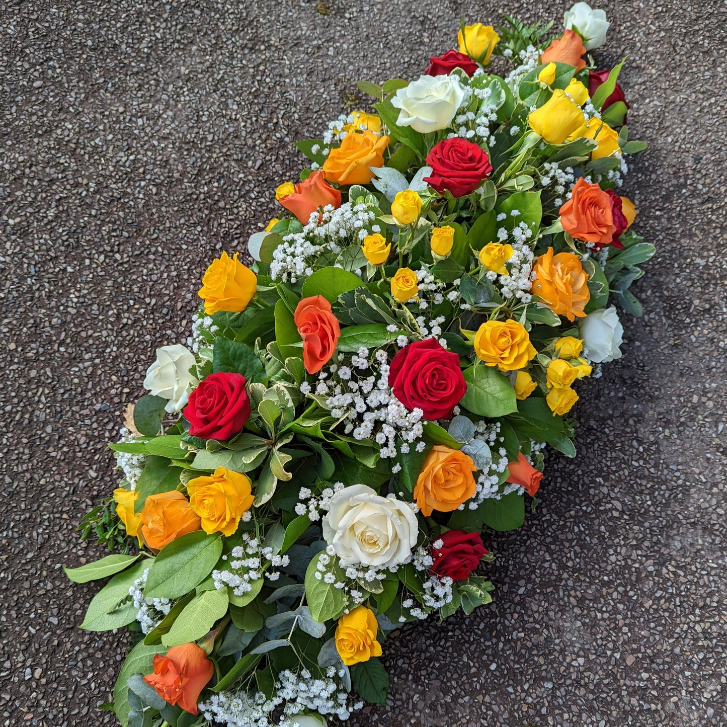 Double Ended Spray | Sunset Roses