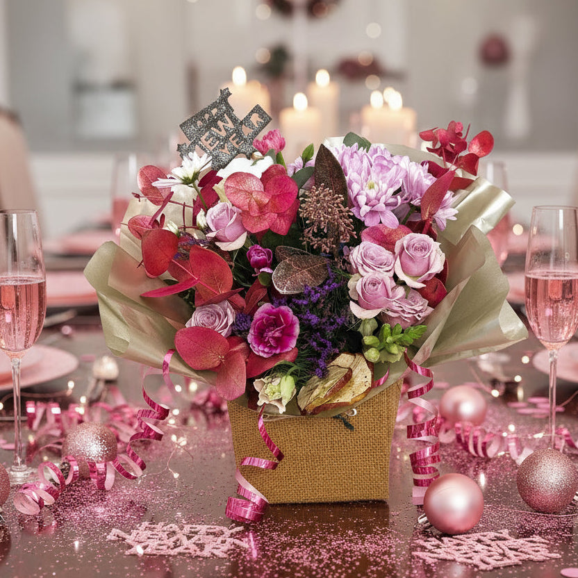 Gift Bag Arrangement | New Year - Pinks