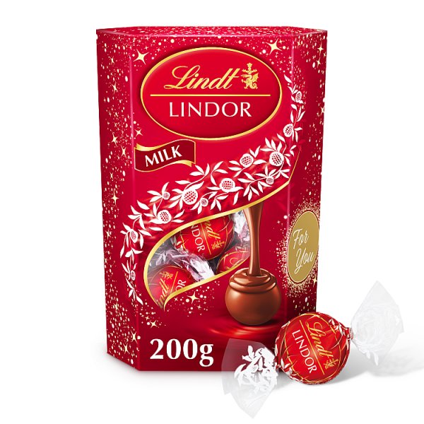 Lindt Lindor Milk Chocolate Truffles Box 200g