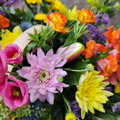 Trug Basket | Vibrant Florist's Choice