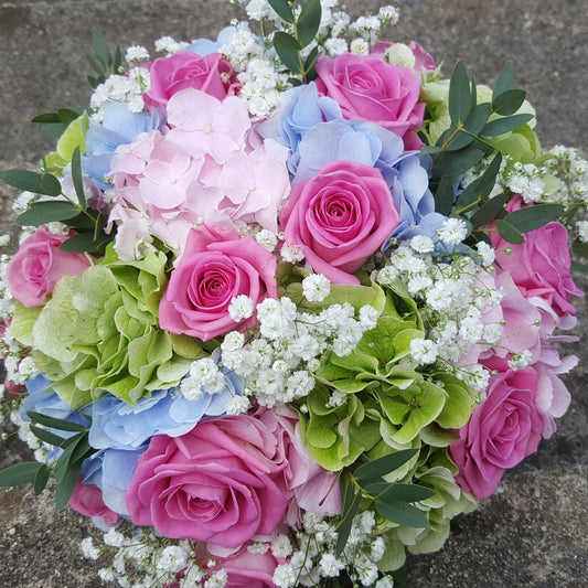 Pastel Hydrangea & Rose | Wedding Flowers