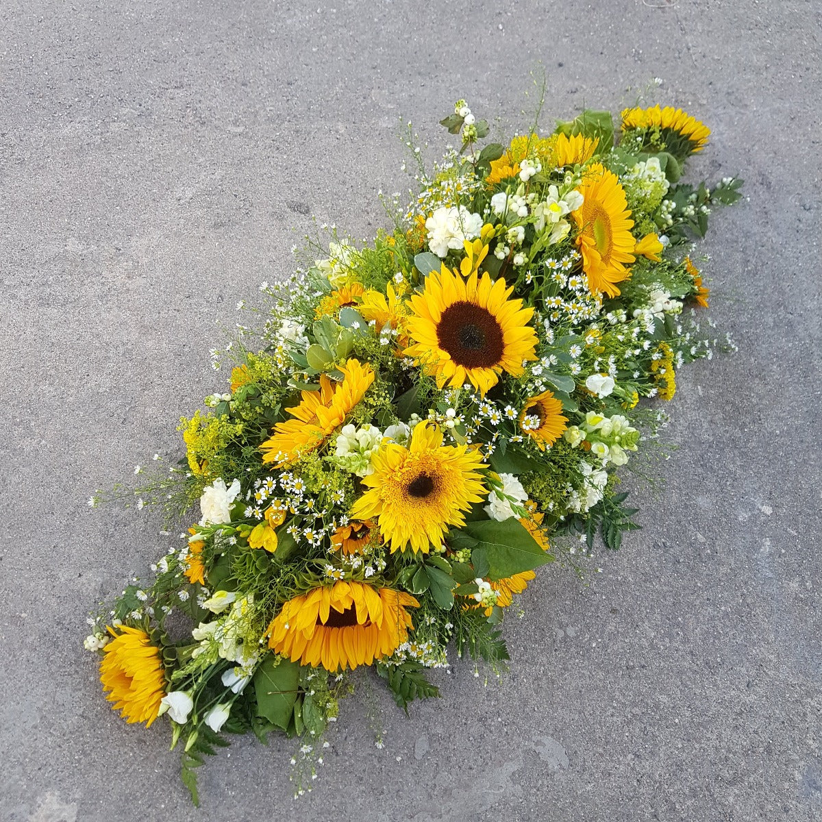 Beaming Sun Casket SprayFuneral Tribute
