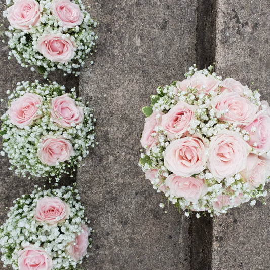 Blush Rose & Gypsophila | Wedding Flowers