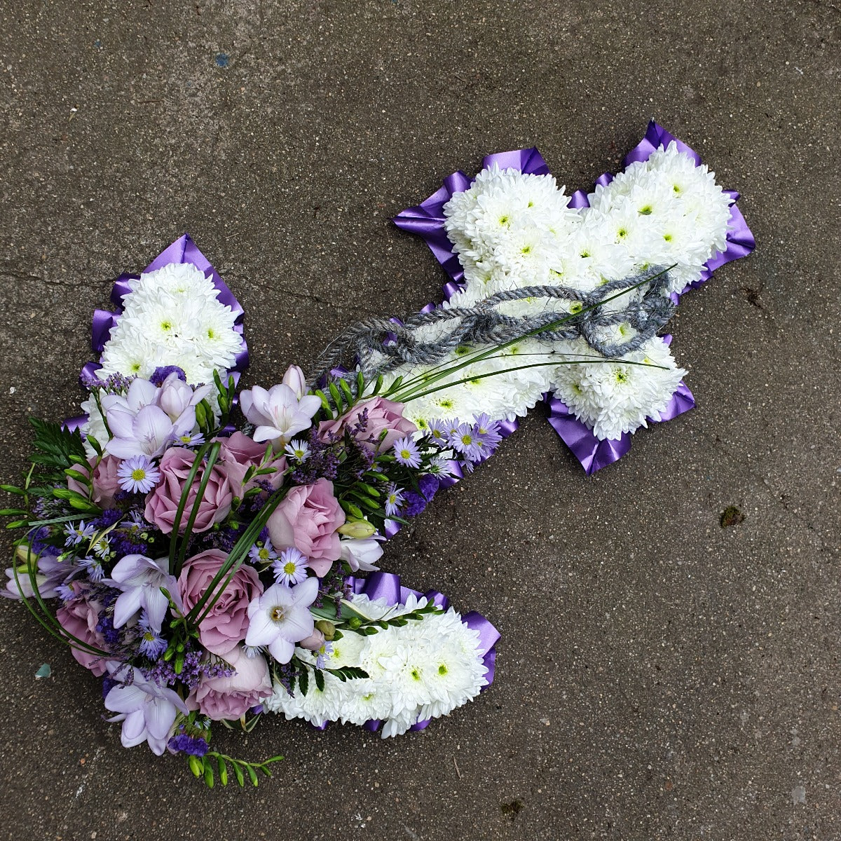 Purple Anchor Funeral Tribute