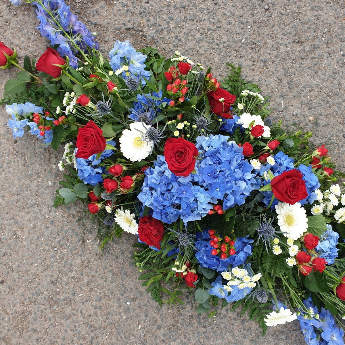 British Union Casket Spray Funeral Tribute