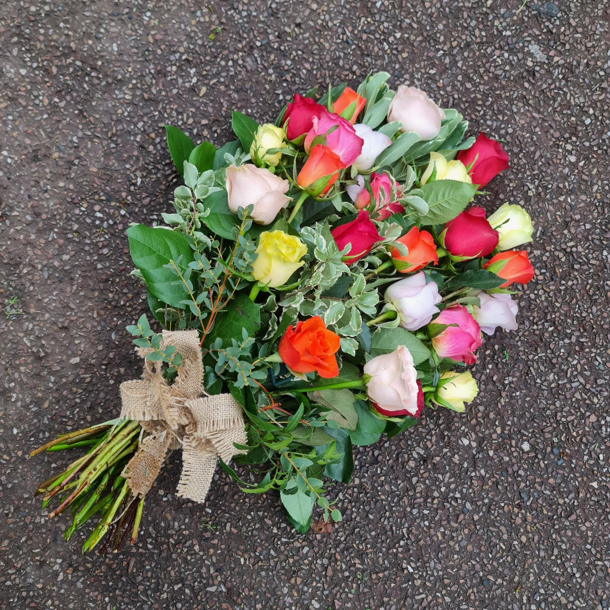 Sheaf of Roses Funeral Tribute