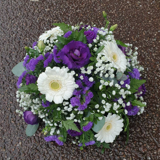 Purple & White Posy