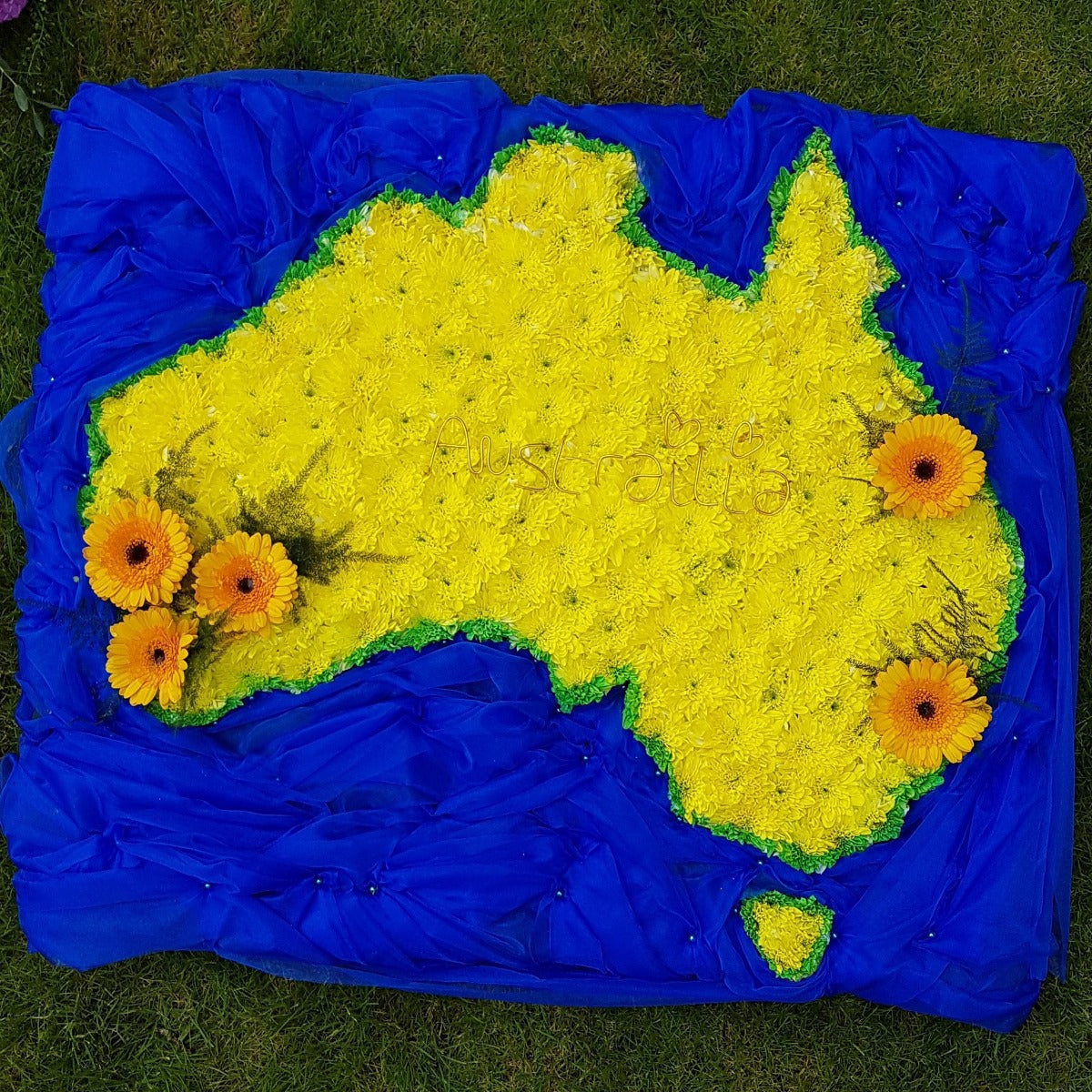 Australia Map Tribute Funeral Tribute