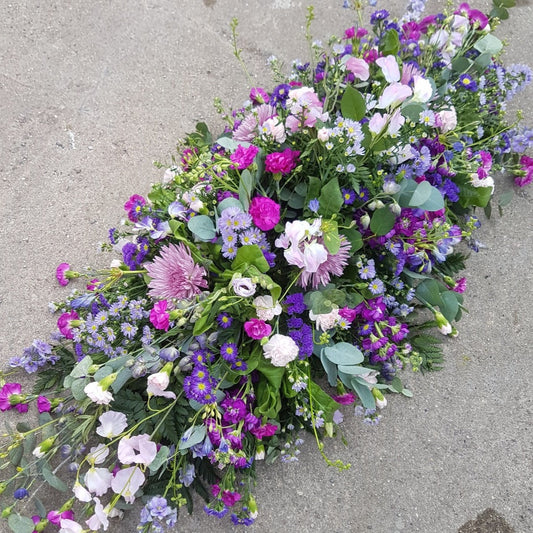 French Shades Double Ended Spray Funeral Tribute
