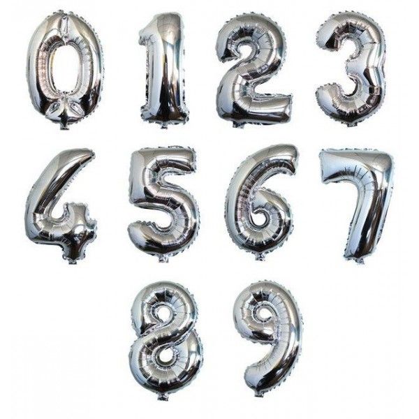 Giant Number Foil Helium Balloon