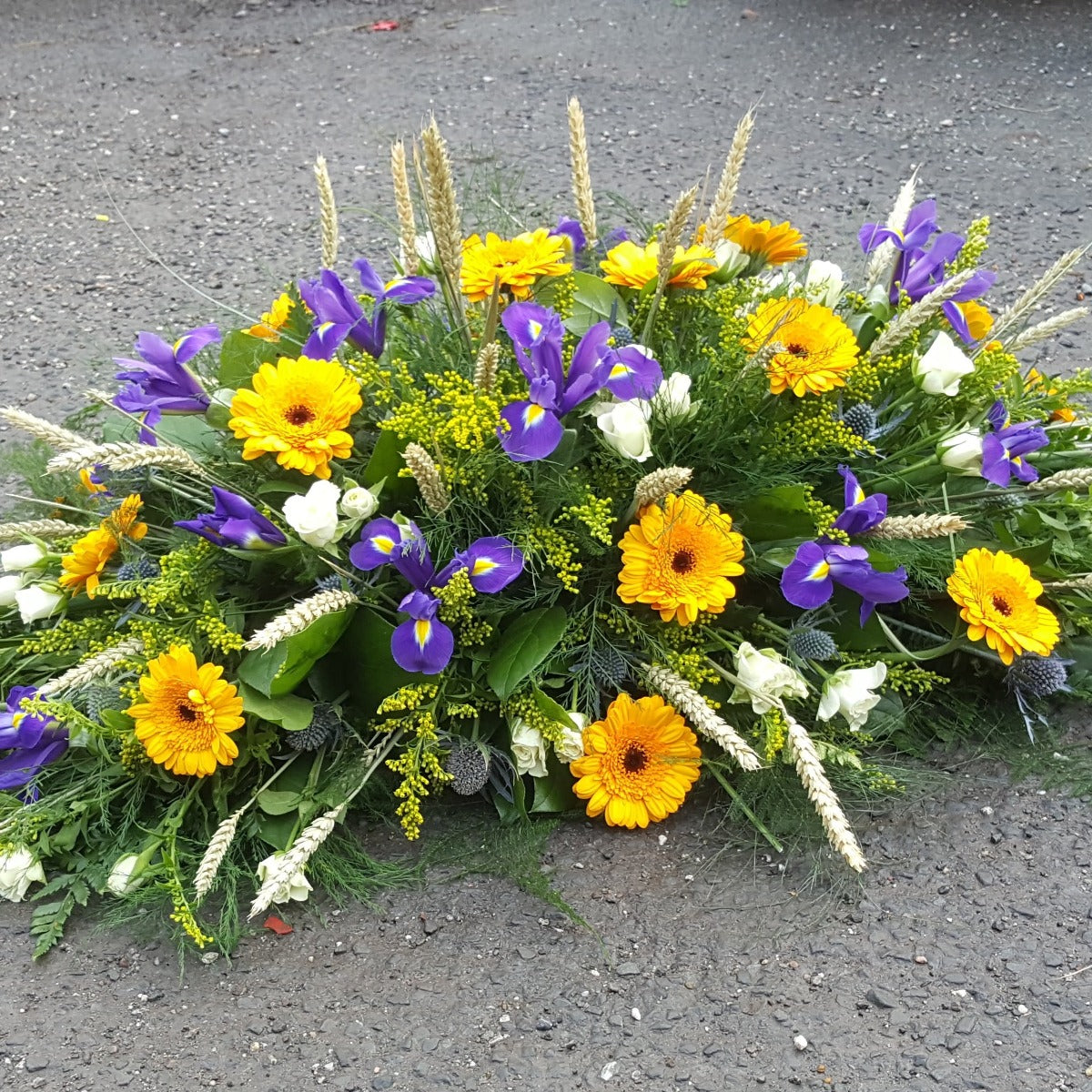 Harvest Meadow Double Ended Spray Funeral Tribute