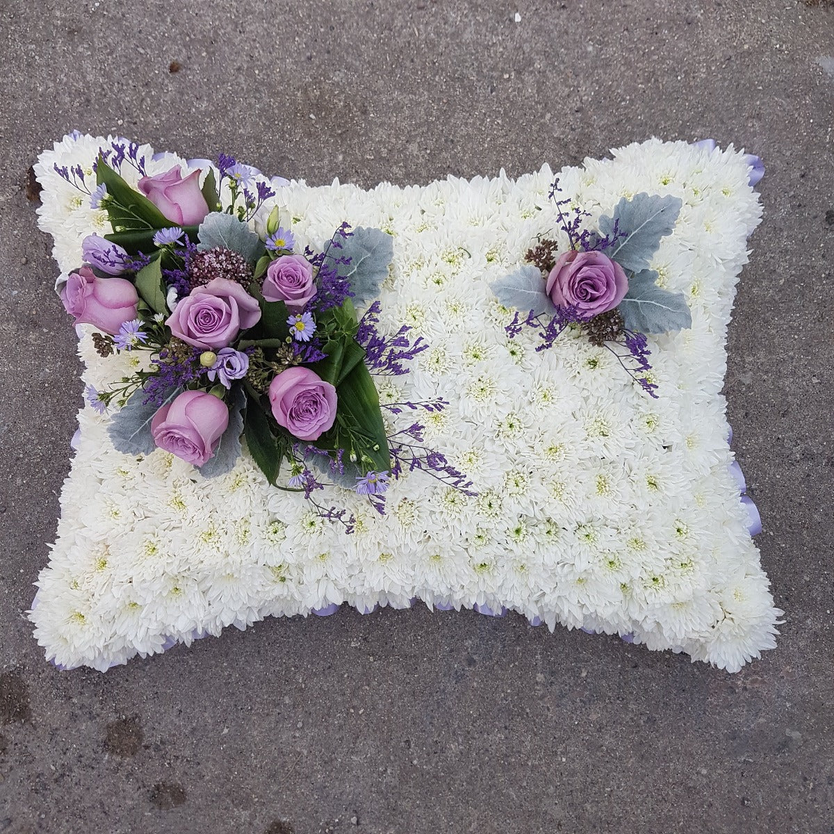 Lavender Pillow Funeral Tribute