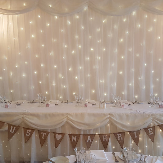 Sparkle Top Table Skirt