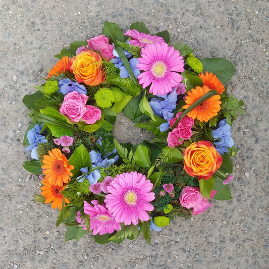Sweet Times Wreath Funeral Tribute