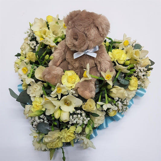 Teddy Heart Funeral Tribute