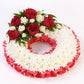Traditional Wreath - Red and White